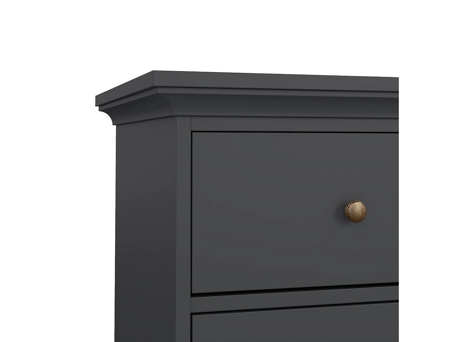 Commode Drinaud, Commode polyvalente, Commode de chambre, Meuble avec tiroirs, 183x49 h87 cm, Gris