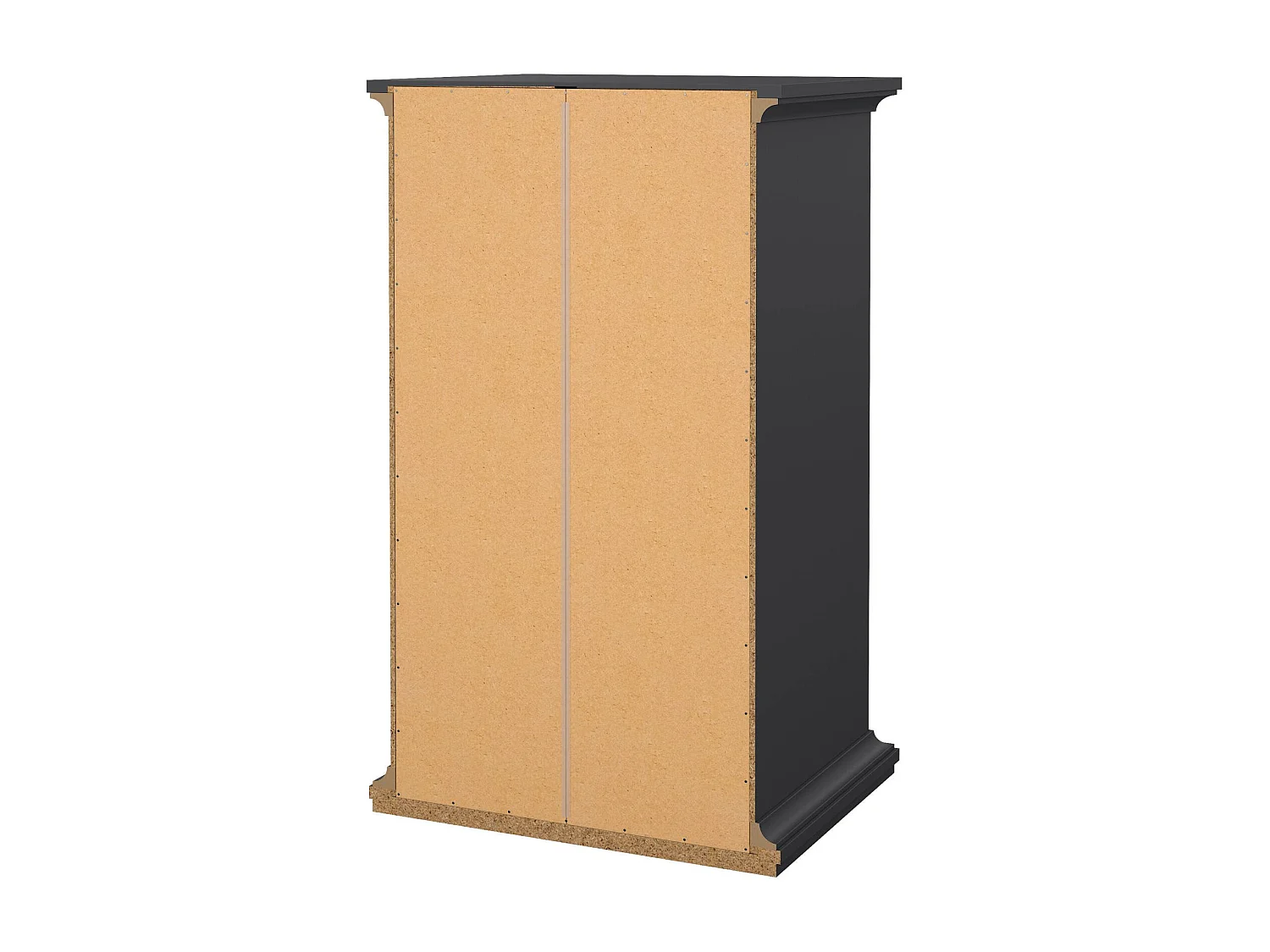 Cómoda Dricci, Cómoda multiusos, Cómoda de quarto, Armário com gavetas, 63x49 h105 cm, Cinza