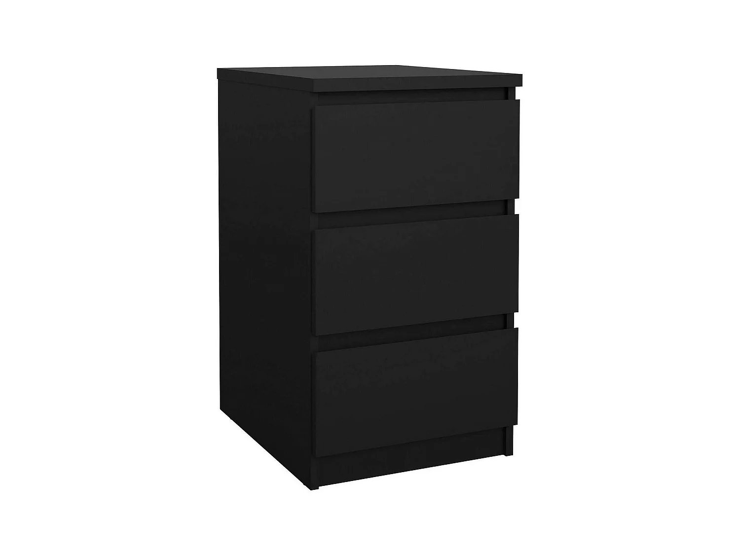 Commode Drepett, Commode polyvalente, Commode de chambre, Meuble avec tiroirs, 50x40 h70 cm, Noir