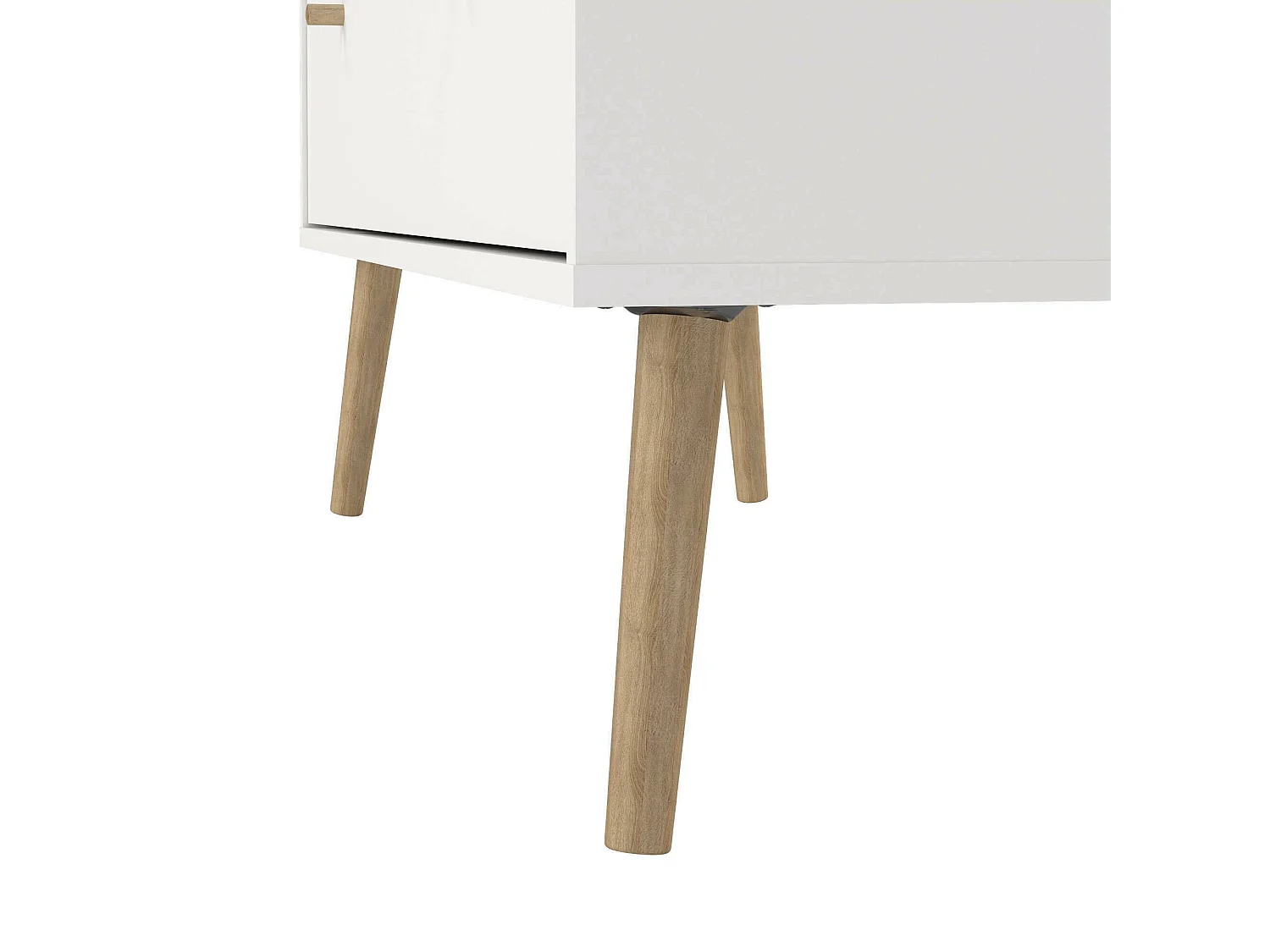 Commode Dromol, Commode polyvalente, Commode de chambre, Meuble avec tiroirs, 99x39 h82 cm, Blanc