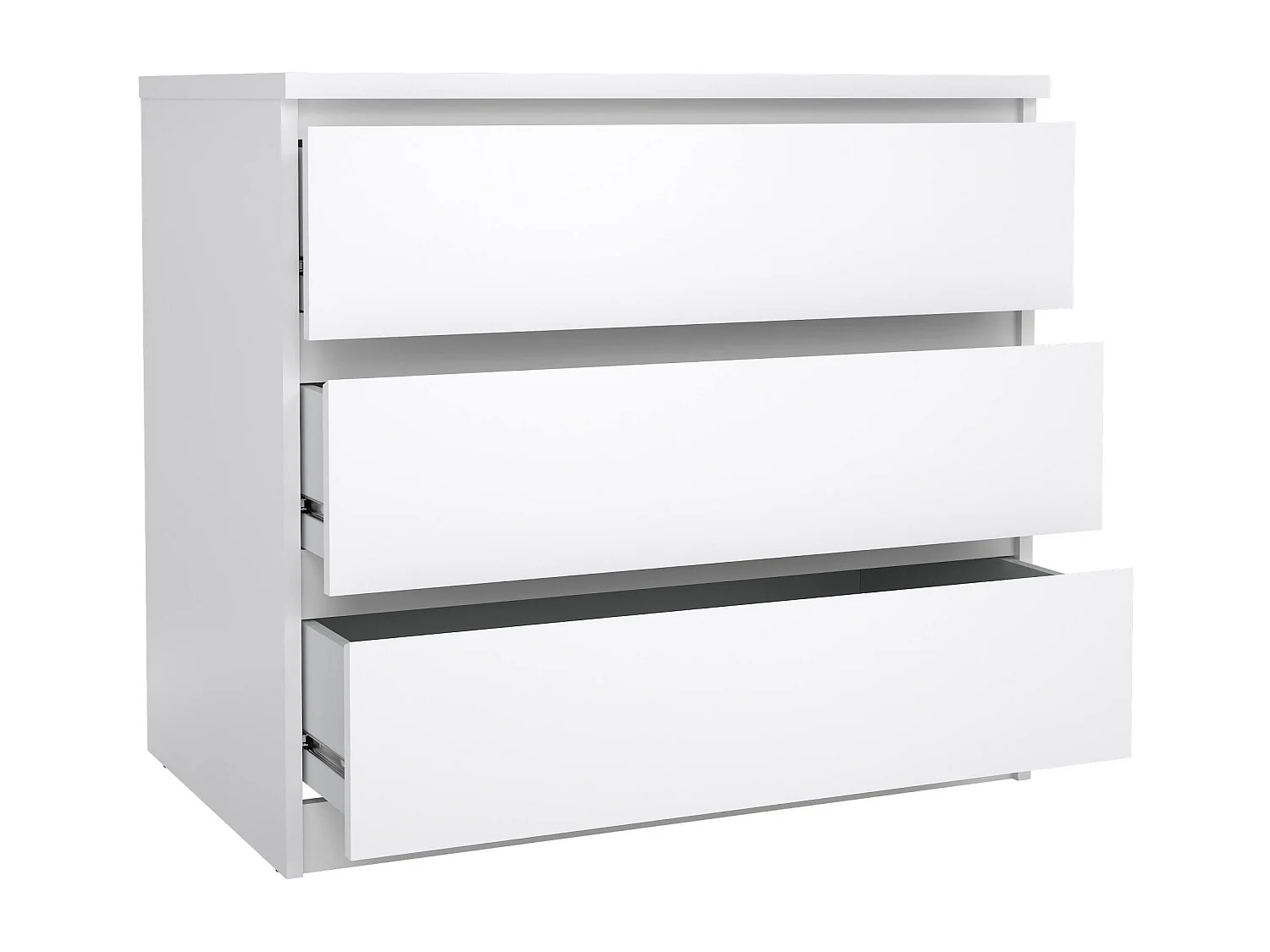 Drocc ladekast, Multifunctionele ladekast, Slaapkamer ladekast, Kast met lades, 77x50 h68 cm, Wit