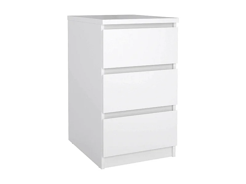 Commode Drepett, Commode polyvalente, Commode de chambre, Meuble avec tiroirs, 50x40 h70 cm, Blanc