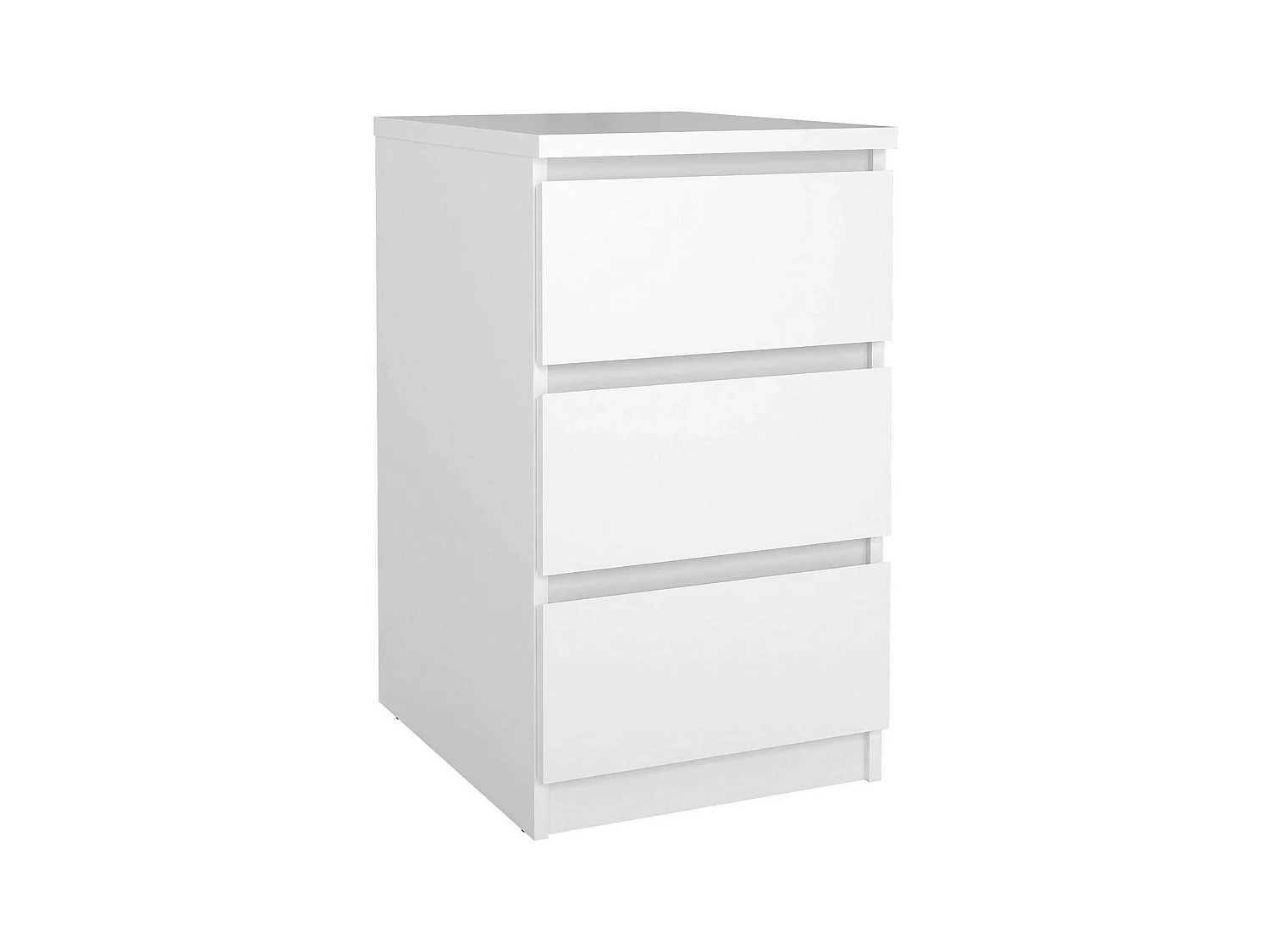 Commode Drepett, Commode polyvalente, Commode de chambre, Meuble avec tiroirs, 50x40 h70 cm, Blanc