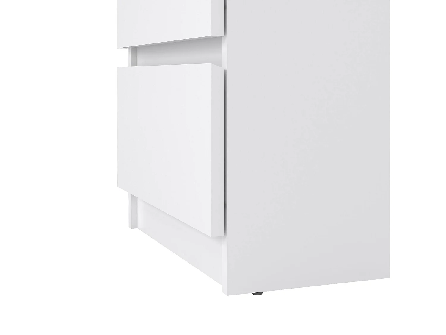 Commode Drepett, Commode polyvalente, Commode de chambre, Meuble avec tiroirs, 50x40 h70 cm, Blanc