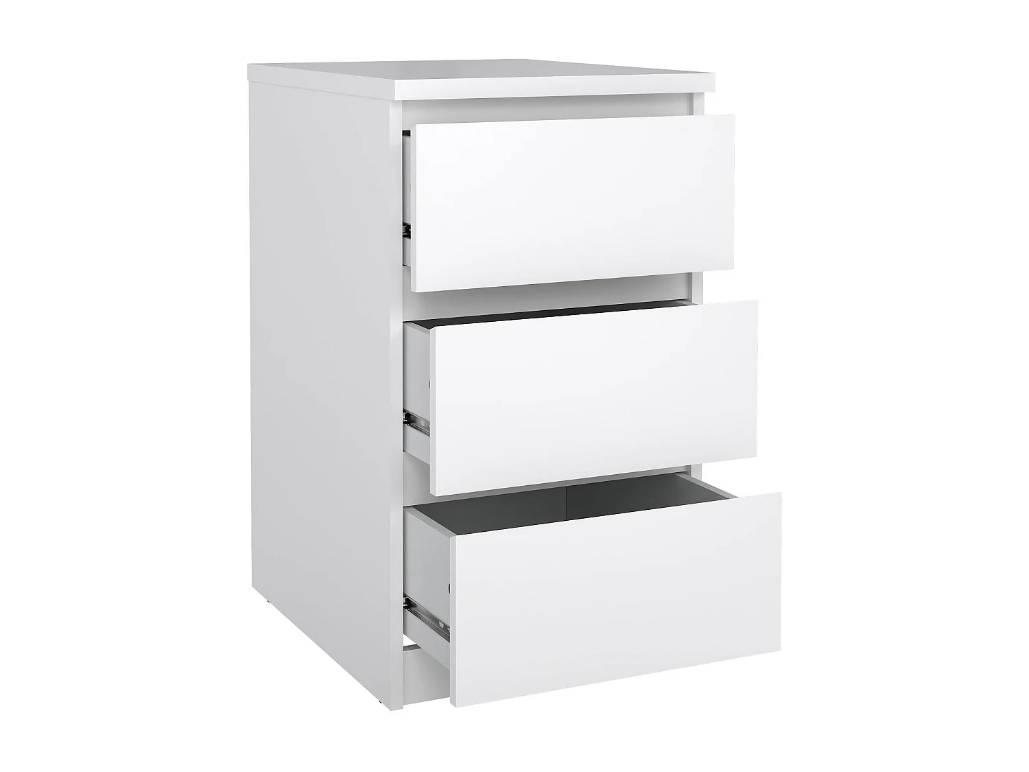 Drepett ladekast, Multifunctionele ladekast, Slaapkamerdressoir, Kast met laden, 50x40 h70 cm, Wit