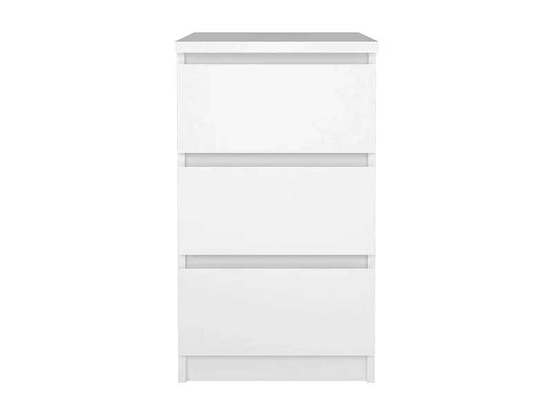 Commode Drepett, Commode polyvalente, Commode de chambre, Meuble avec tiroirs, 50x40 h70 cm, Blanc