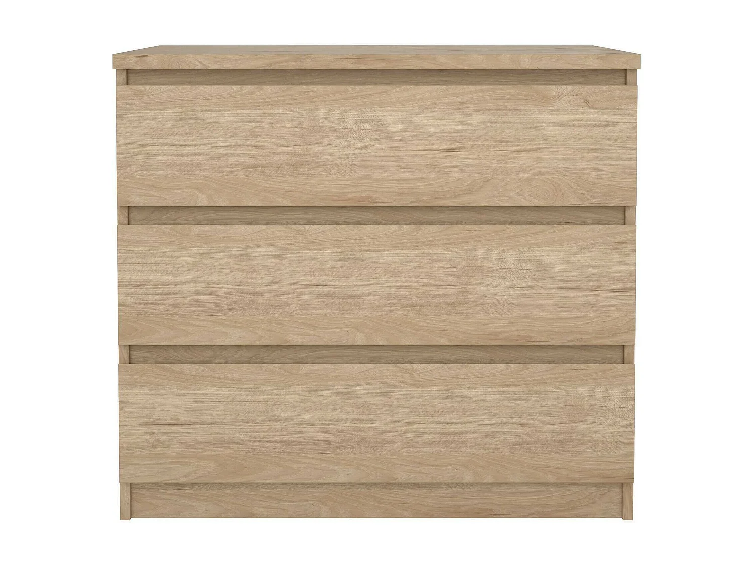 Drenold ladekast, Multifunctionele ladekast, Slaapkamer ladekast, Kast met lades, 77x50 h70 cm, Eiken