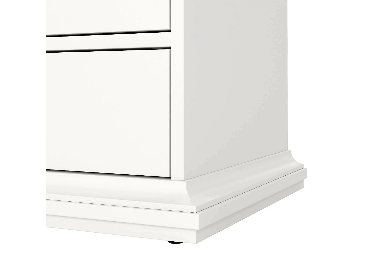 Drighett ladekast, Multifunctionele ladekast, Slaapkamerdressoir, Kast met laden, 96x49 h139 cm, Wit