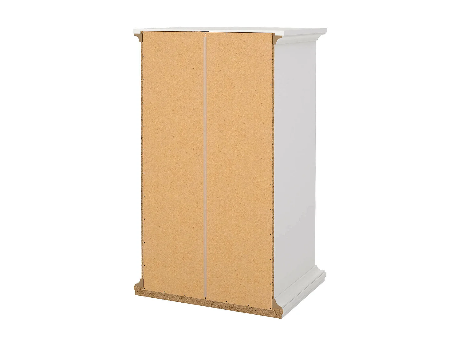 Dmora - Cassettiera Gaetana, 96x49 h139 cm, Bianco