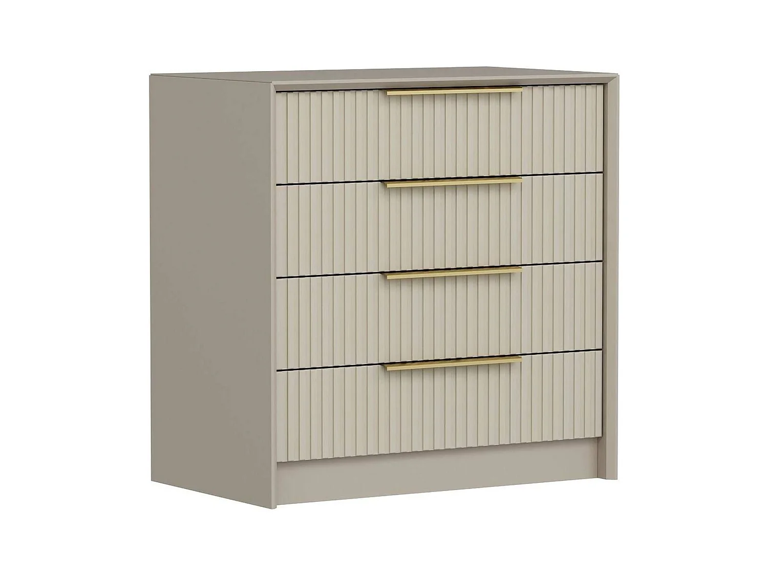 Dlizerou ladekast, Multifunctionele ladekast, Slaapkamerdressoir, Kast met laden, 72x45 h77 cm, Cement