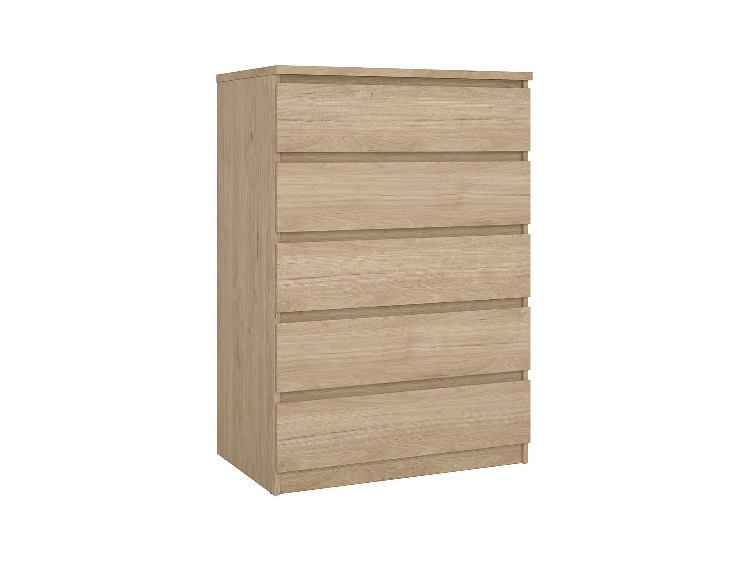 Drivalt ladekast, Multifunctionele ladekast, Slaapkamer ladekast, Kast met lades, 77x50 h111 cm, Eiken