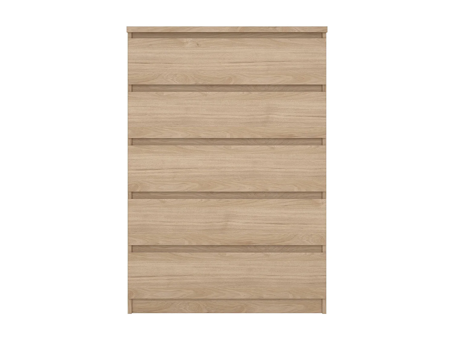 Kommode Drivalt, Mehrzweckkommode, Schlafzimmerkommode, Schrank mit Schubladen, 77x50 h111 cm, Eiche