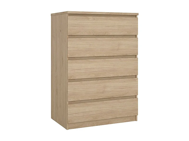 Drivalt ladekast, Multifunctionele ladekast, Slaapkamer ladekast, Kast met lades, 77x50 h111 cm, Eiken