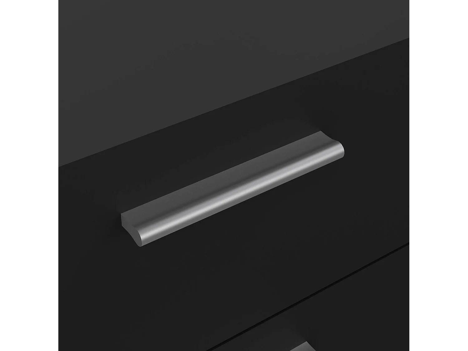 Kommode Drosell, Mehrzweckkommode, Schlafzimmerkommode, Schrank mit Schubladen, 70x40 h102 cm, Schwarz