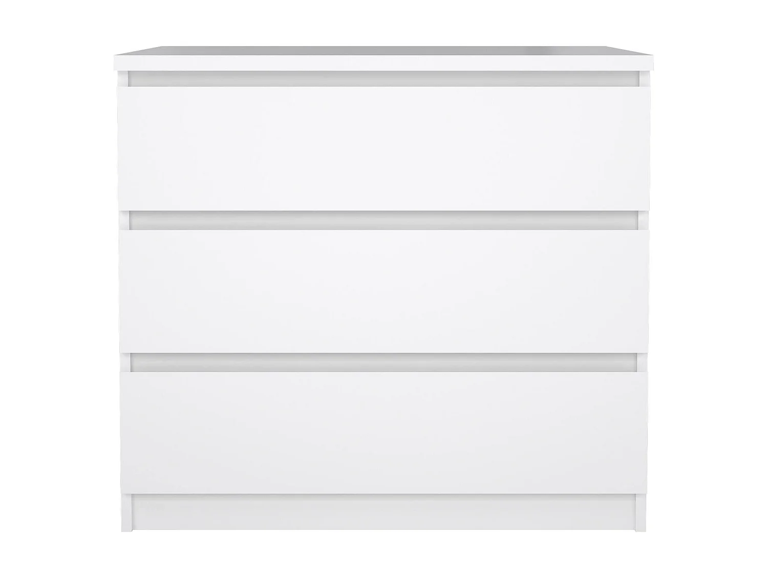 Commode Drenold, Commode polyvalente, Commode de chambre, Meuble avec tiroirs, 77x50 h70 cm, Blanc