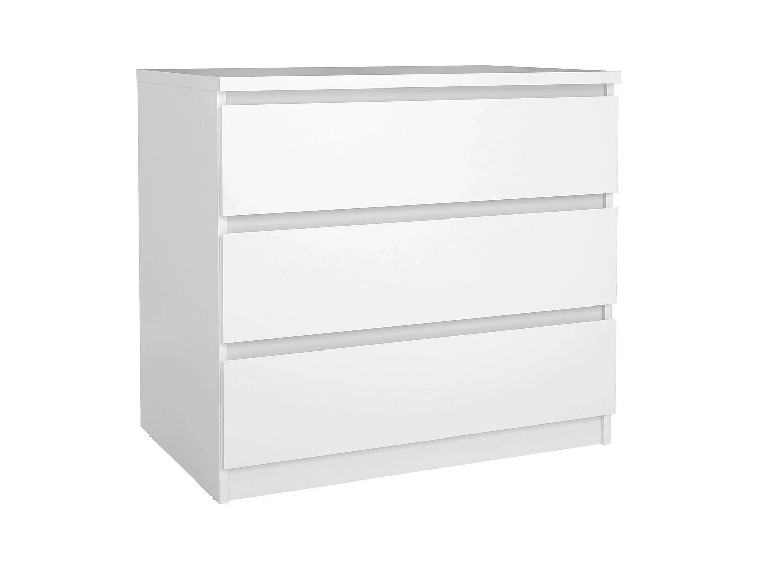 Commode Drenold, Commode polyvalente, Commode de chambre, Meuble avec tiroirs, 77x50 h70 cm, Blanc