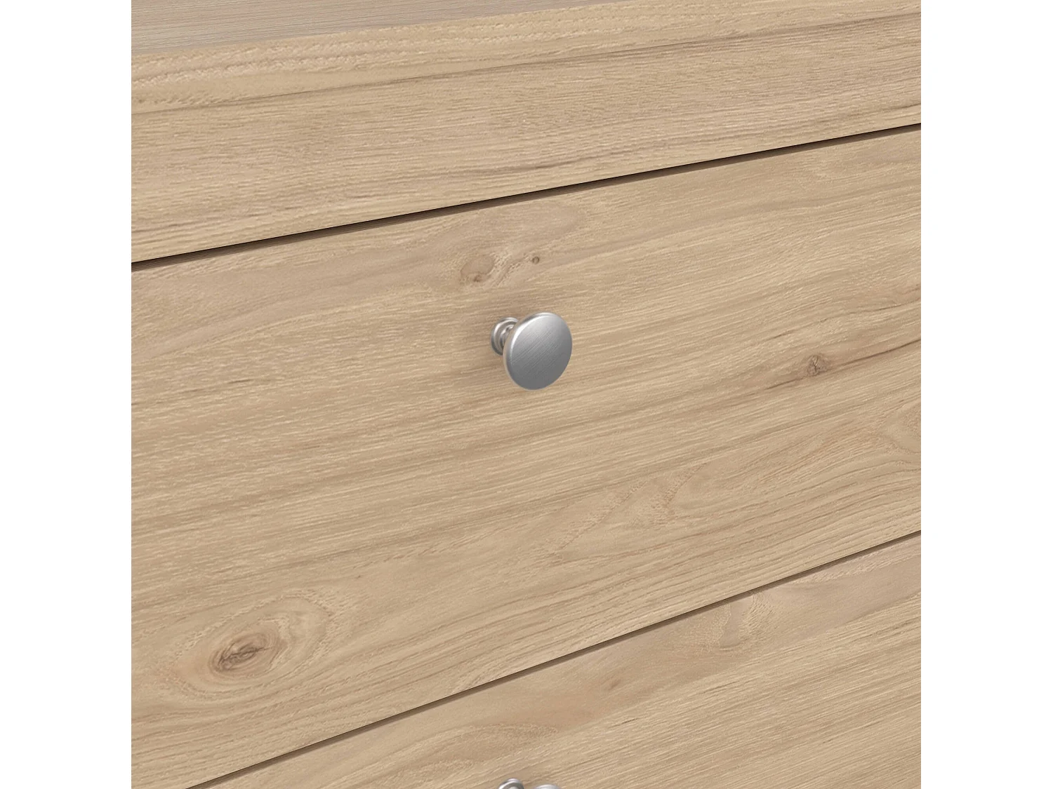 Drobbiat ladekast, Multifunctionele ladekast, Slaapkamer ladekast, Kast met lades, 82x38 h80 cm, Eiken