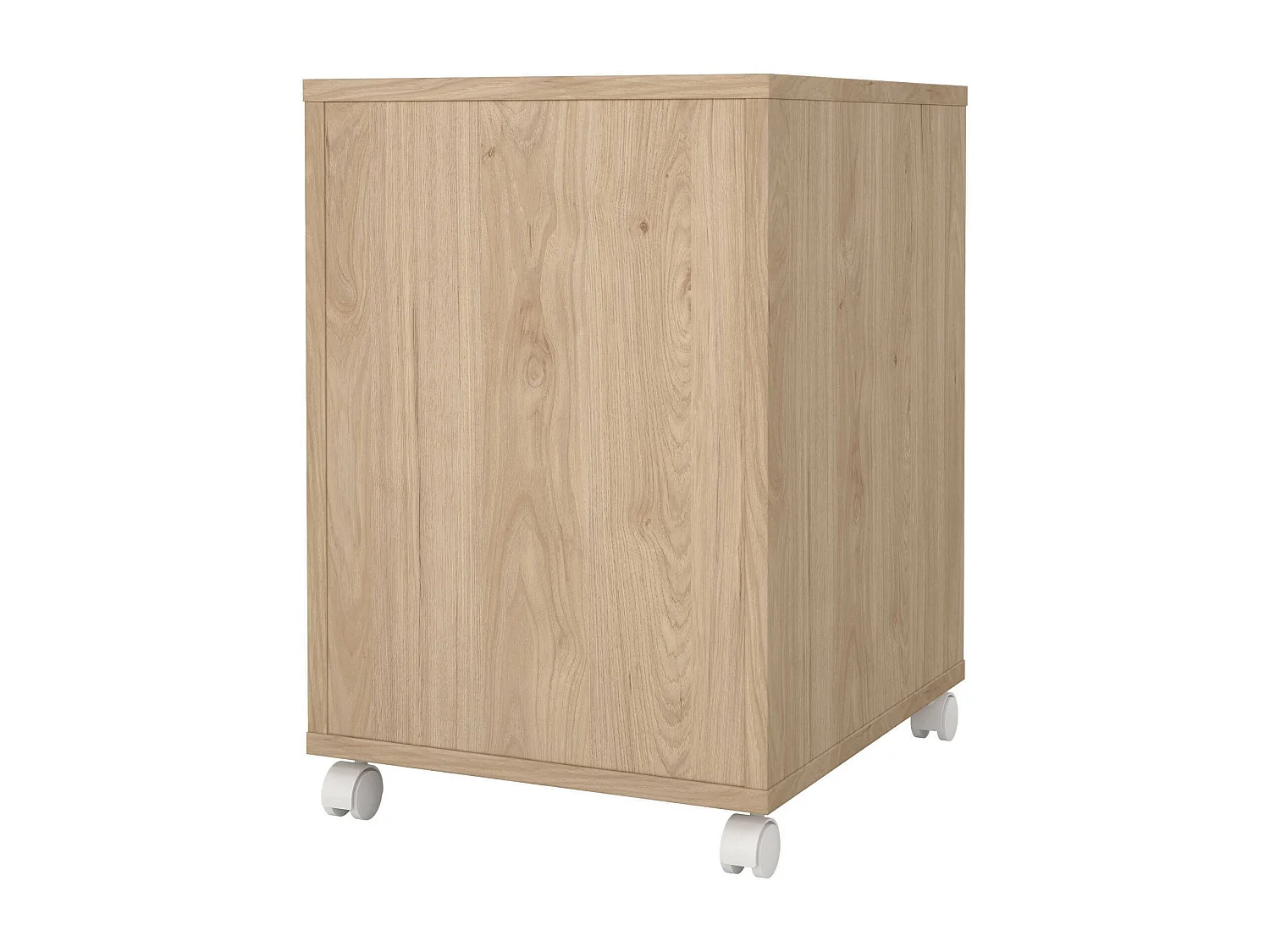 Drispol ladekast, Multifunctionele ladekast, Slaapkamerladekast, Kast met lades, 48x41 h61 cm, Eiken en Wit