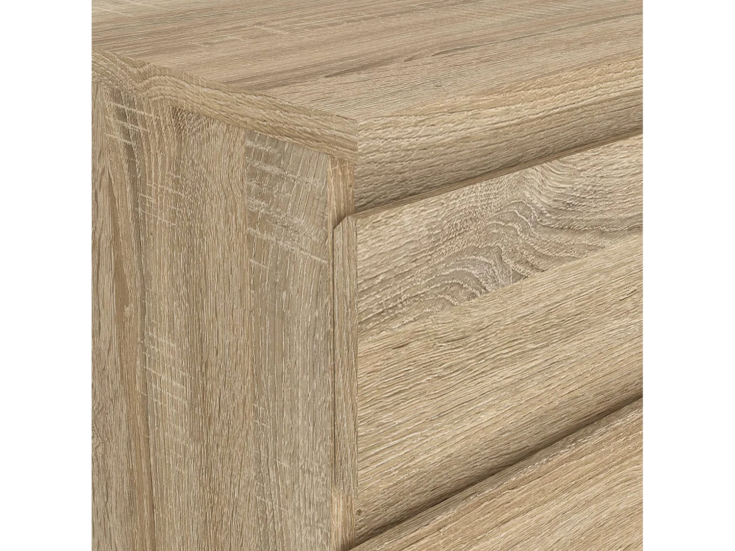 Driber ladekast, Multifunctionele ladekast, Slaapkamerdressoir, Kast met laden, 40x40 h107 cm, Eiken