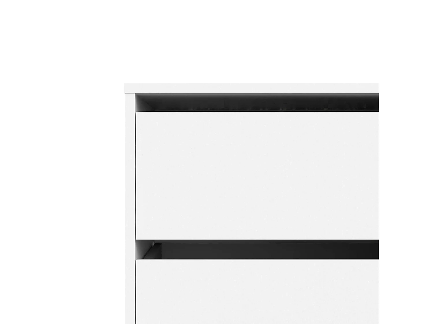 Drobac ladekast, Multifunctionele ladekast, Slaapkamerladekast, Kast met lades, 51x40 h70 cm, Wit