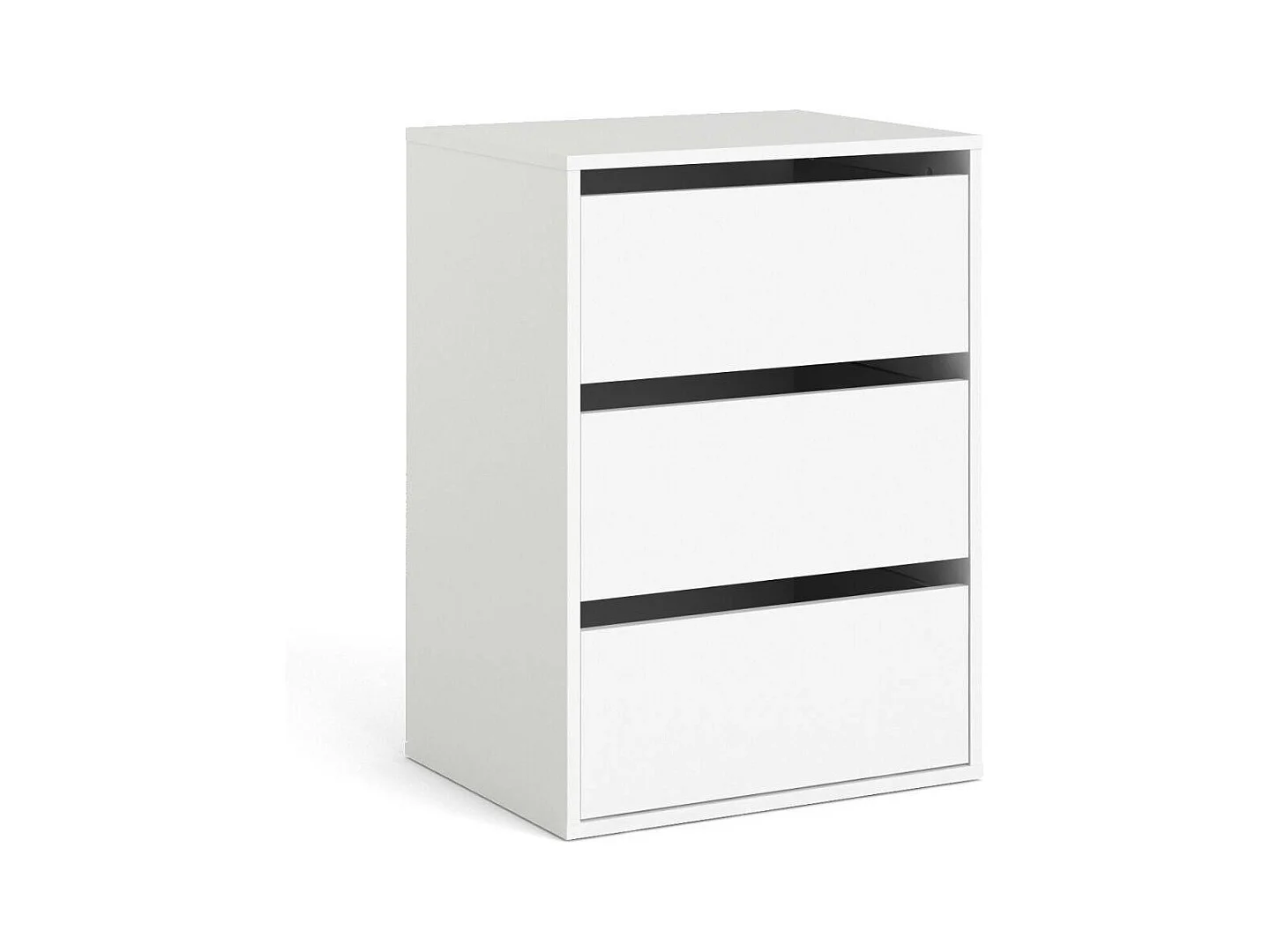 Drobac ladekast, Multifunctionele ladekast, Slaapkamerladekast, Kast met lades, 51x40 h70 cm, Wit