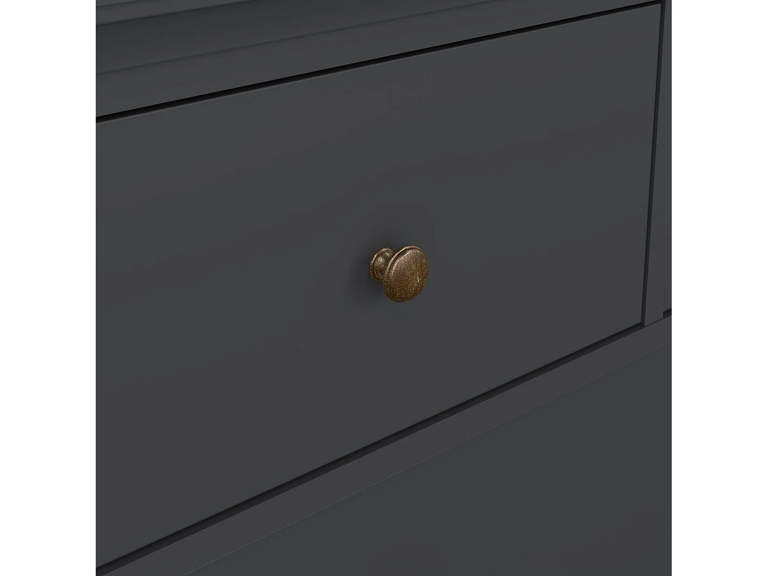 Commode Dribold, Commode polyvalente, Commode de chambre, Meuble avec tiroirs, 96x49 h87 cm, Gris