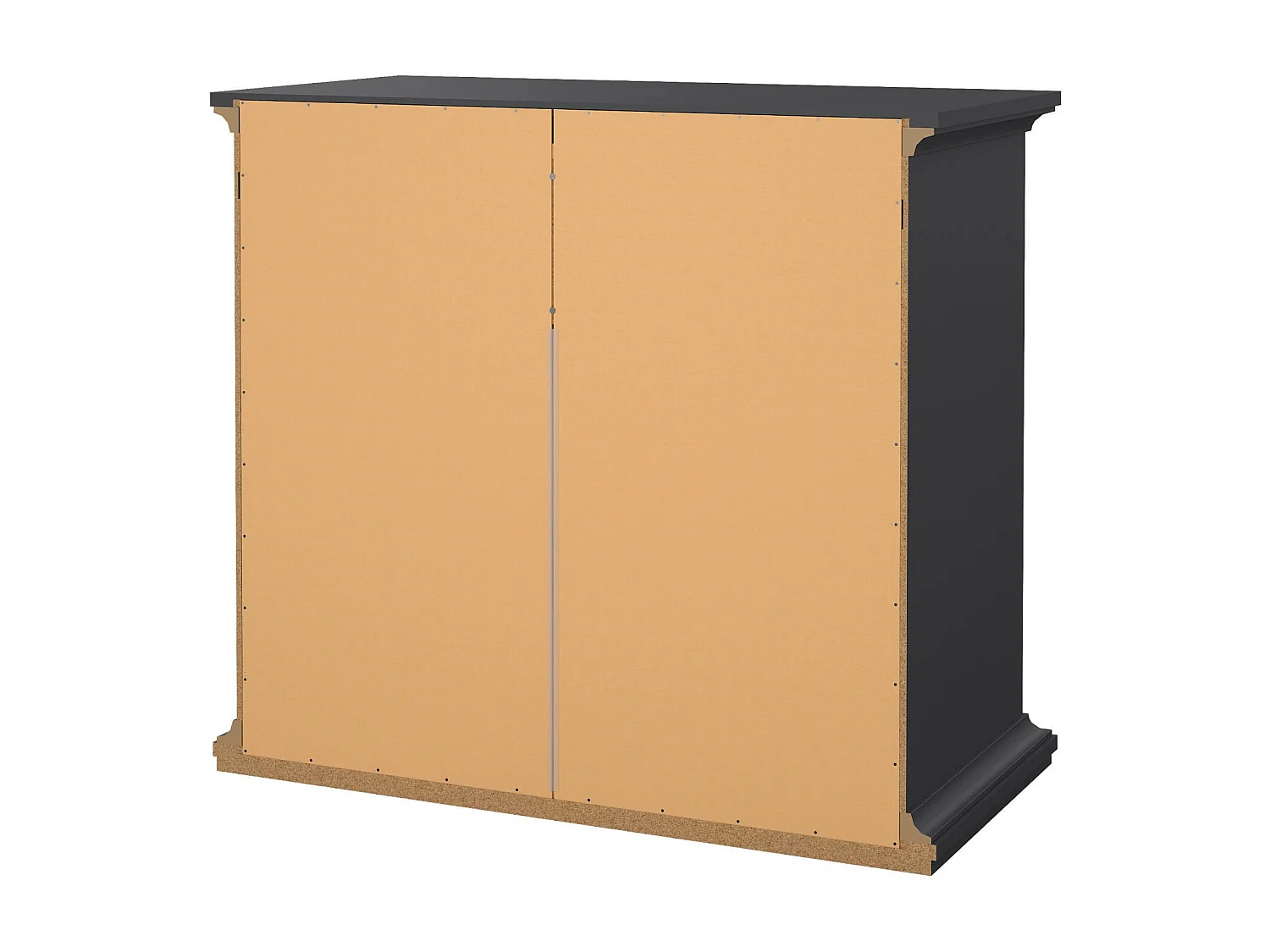 Dribold ladekast, Multifunctionele ladekast, Slaapkamerdressoir, Kast met laden, 96x49 h87 cm, Grijs