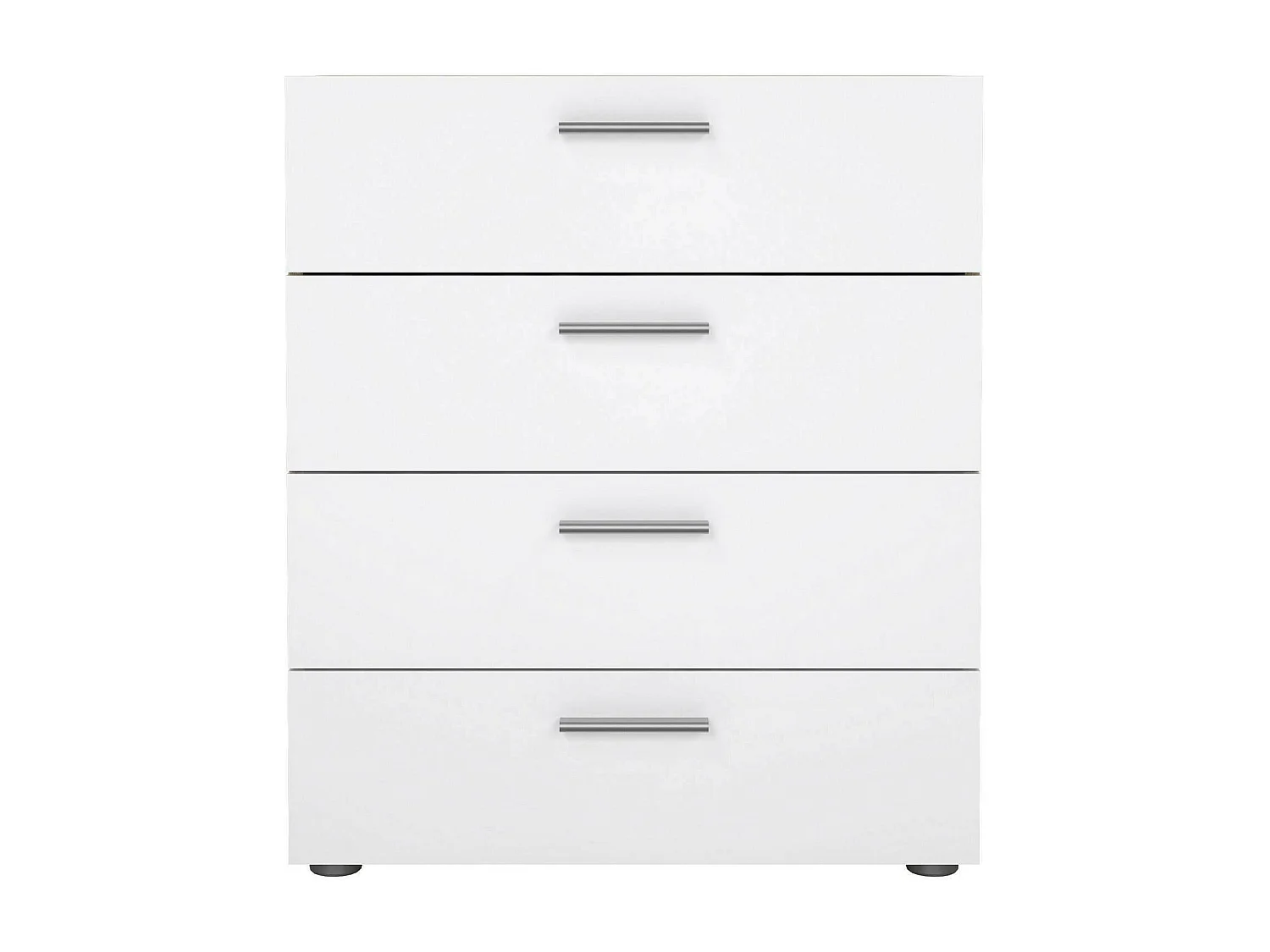 Commode Dromagn, Commode polyvalente, Commode de chambre, Meuble avec tiroirs, 70x40 h82 cm, Chêne et Blanc