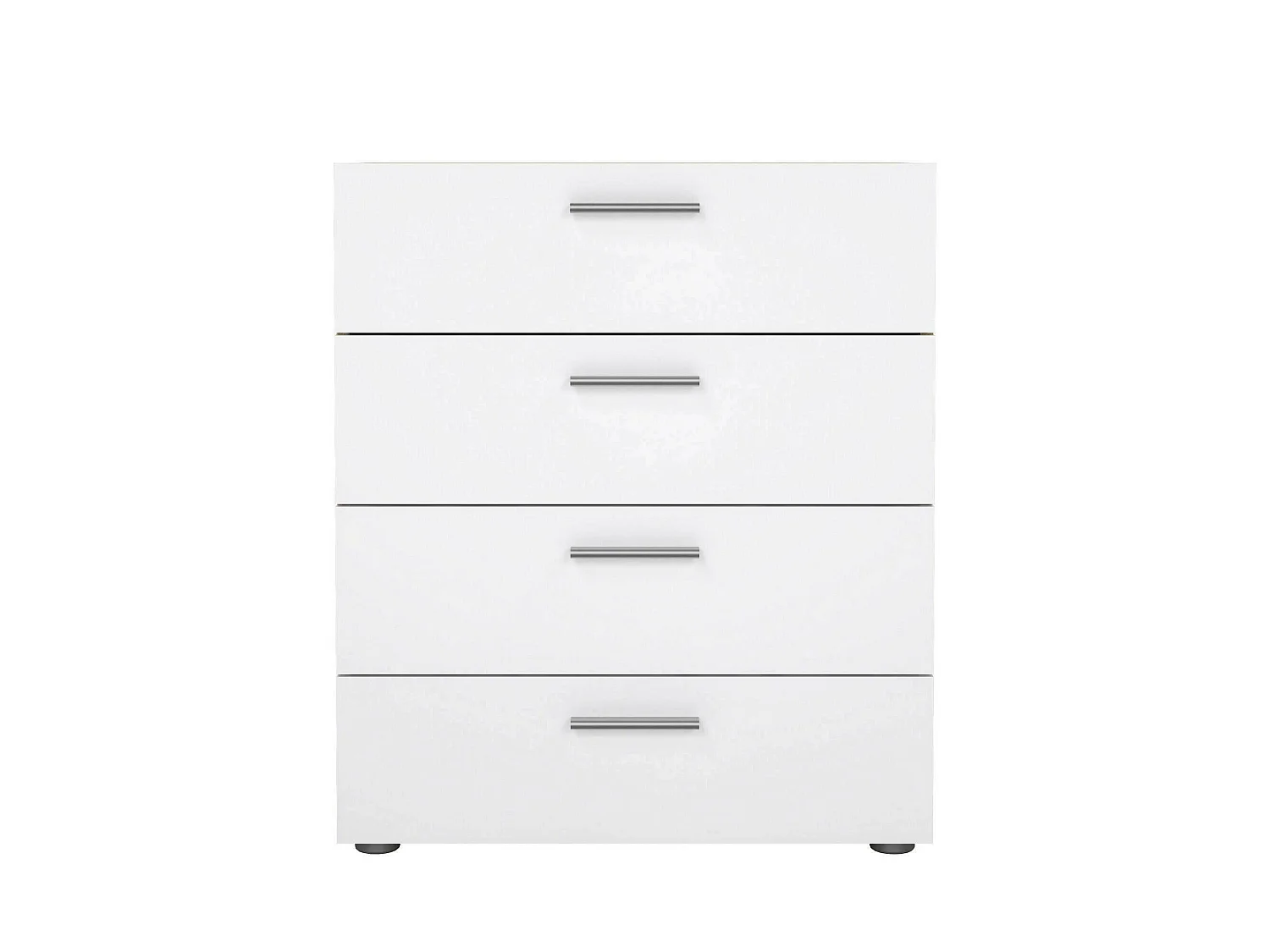 Commode Dromagn, Commode polyvalente, Commode de chambre, Meuble avec tiroirs, 70x40 h82 cm, Chêne et Blanc