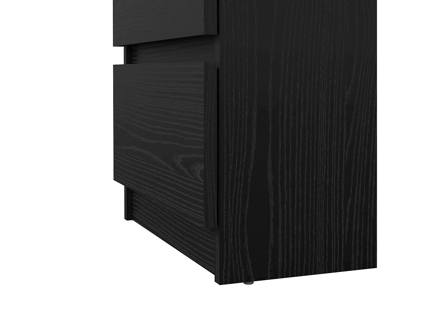 Commode Drepett, Commode polyvalente, Commode de chambre, Meuble avec tiroirs, 50x40 h70 cm, Noir