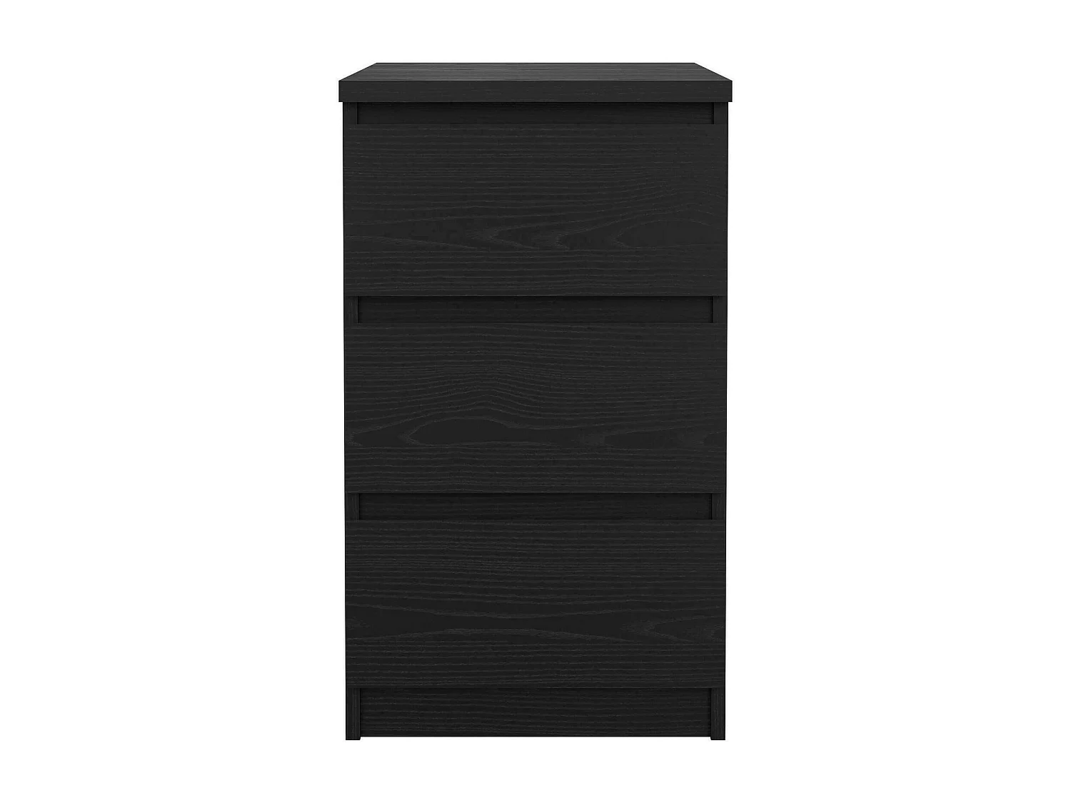 Commode Drepett, Commode polyvalente, Commode de chambre, Meuble avec tiroirs, 50x40 h70 cm, Noir