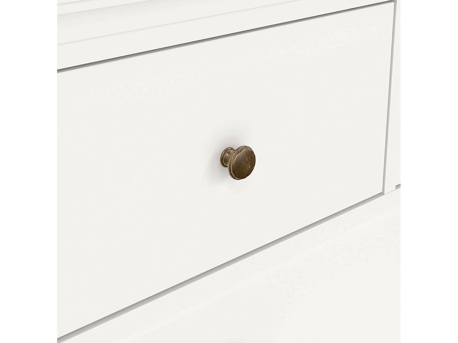 Commode Dribold, Commode polyvalente, Commode de chambre, Meuble avec tiroirs, 96x49 h87 cm, Blanc