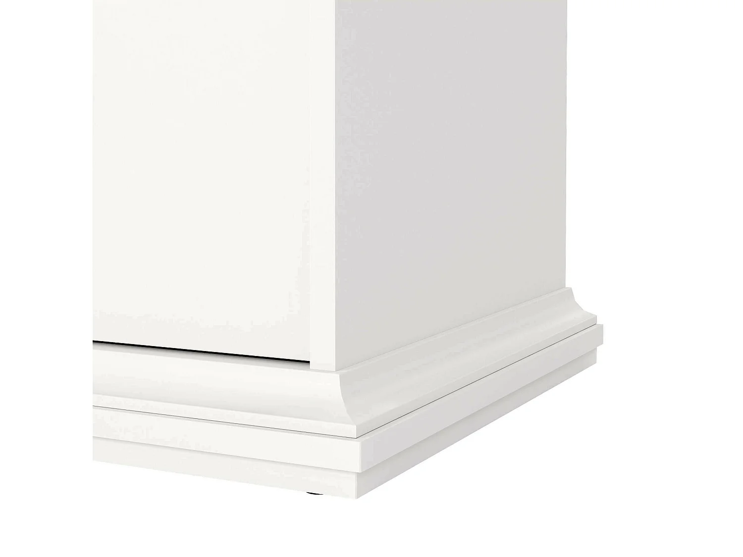 Dribold ladekast, Multifunctionele ladekast, Slaapkamerdressoir, Kast met laden, 96x49 h87 cm, Wit