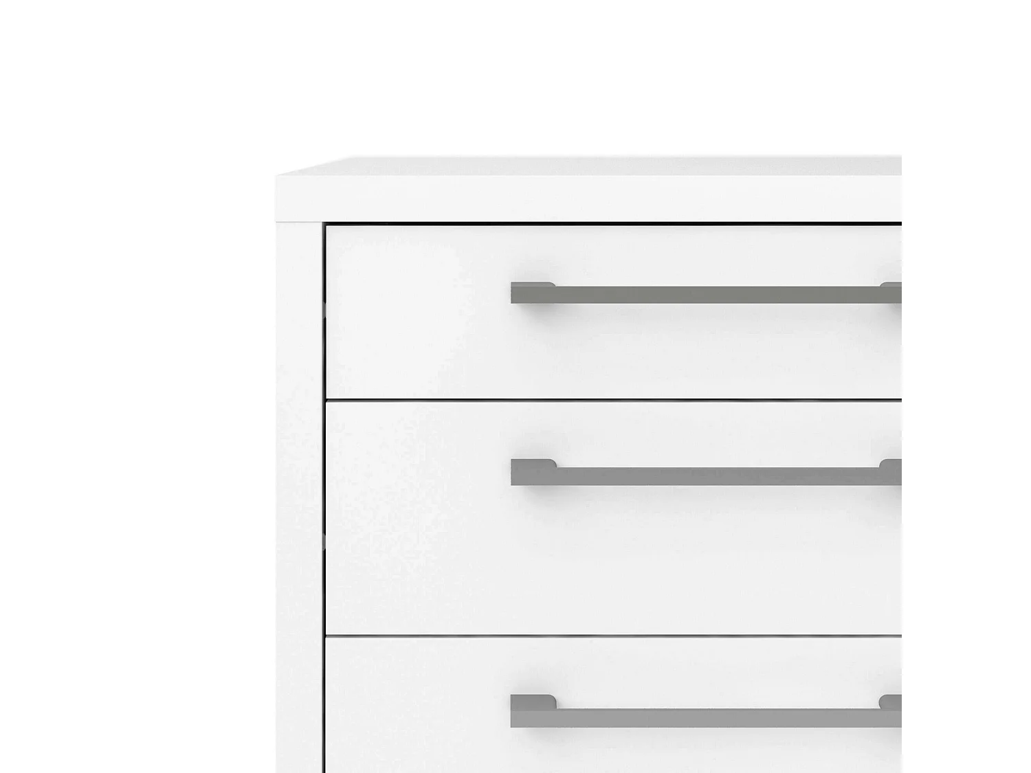 Dmora - Cassettiera Ariosto, 49x48 h68 cm, Bianco