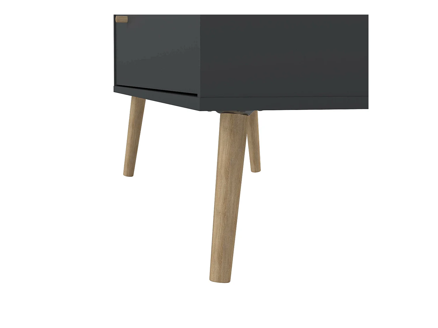 Commode Dromol, Commode polyvalente, Commode de chambre, Meuble avec tiroirs, 99x39 h82 cm, Gris