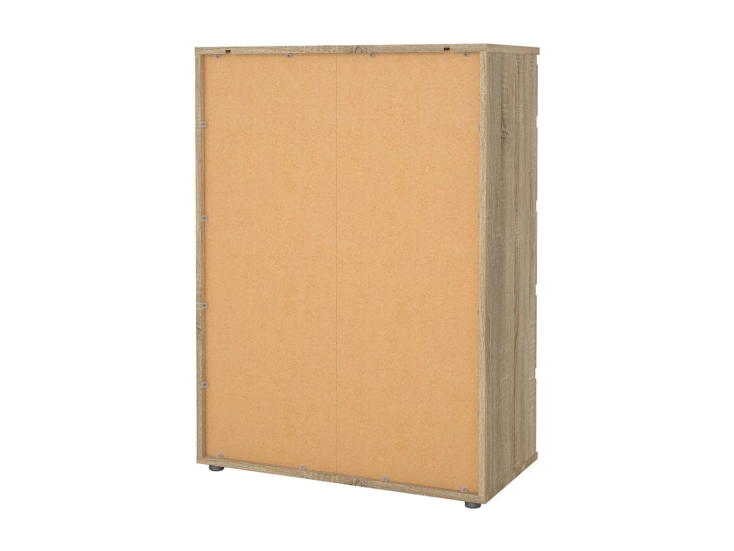 Kommode Dricc, Mehrzweckkommode, Schlafzimmerkommode, Schrank mit Schubladen, 77x40 h107 cm, Eiche