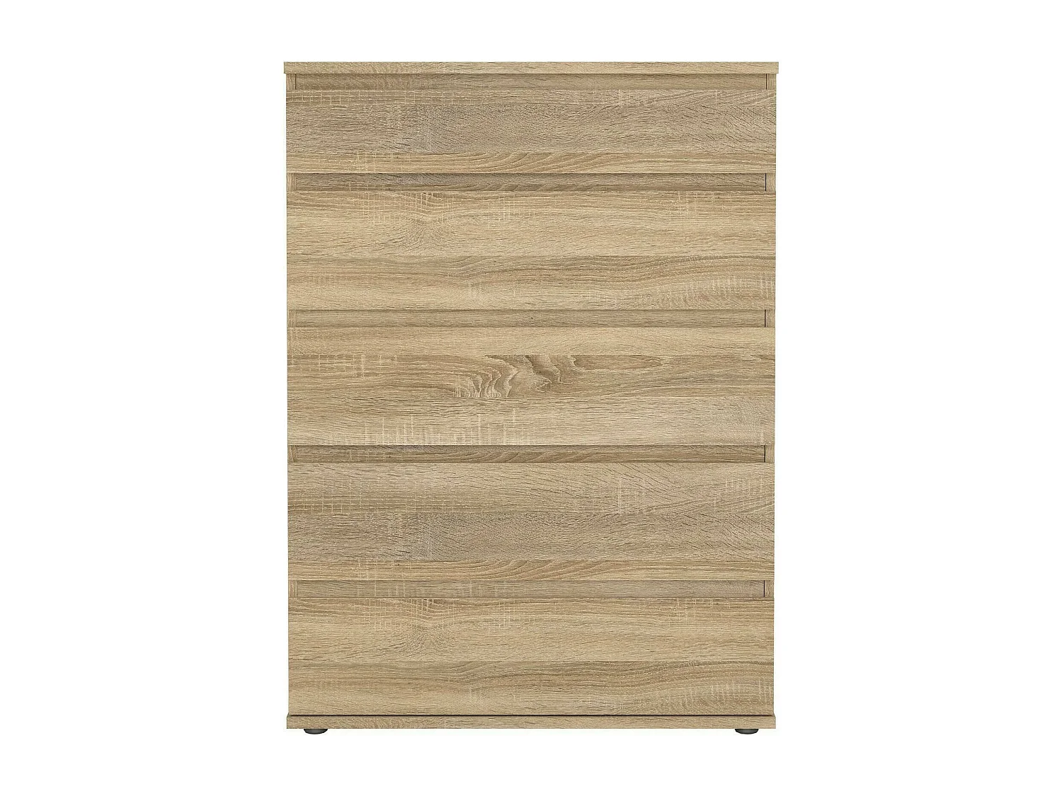 Dricc ladekast, Multifunctionele ladekast, Slaapkamerdressoir, Kast met lades, 77x40 h107 cm, Eiken