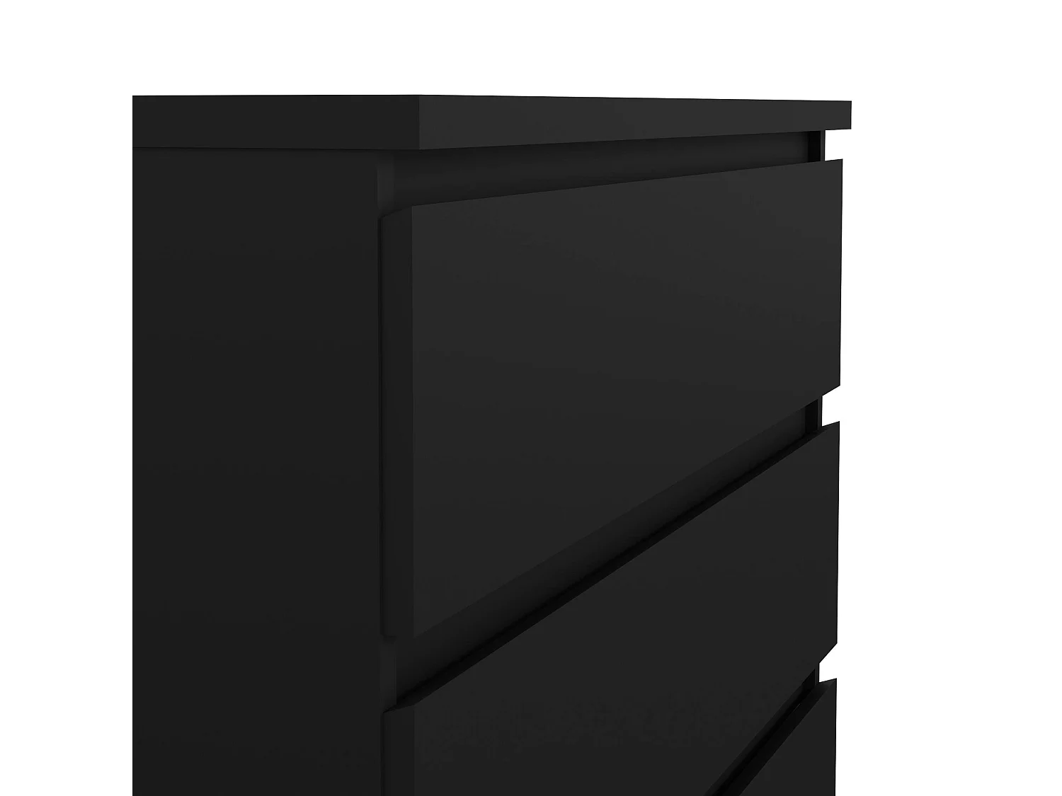 Drivalt ladekast, Multifunctionele ladekast, Slaapkamerdressoir, Kast met lades, 77x50 h111 cm, Zwart