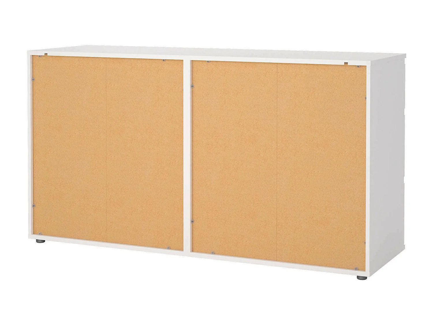 Cómoda Drivier, Cómoda multiusos, Cómoda de quarto, Armário com gavetas, 153x50 h84 cm, Branco