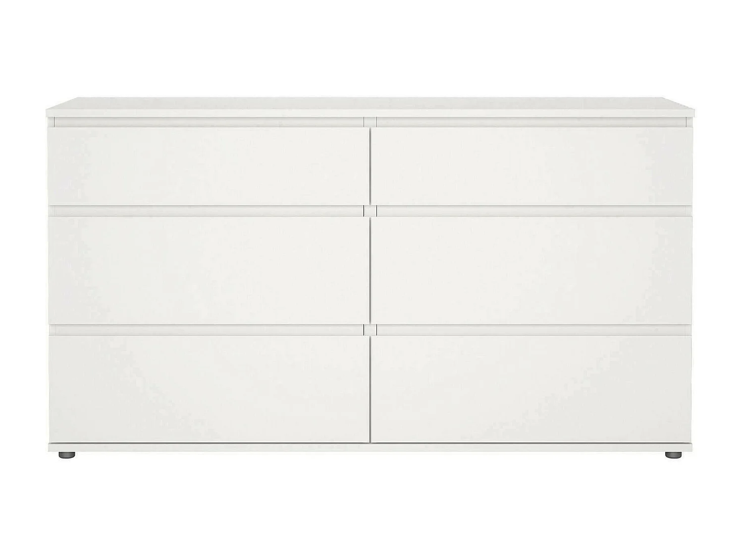 Cómoda Drivier, Cómoda multiusos, Cómoda de quarto, Armário com gavetas, 153x50 h84 cm, Branco