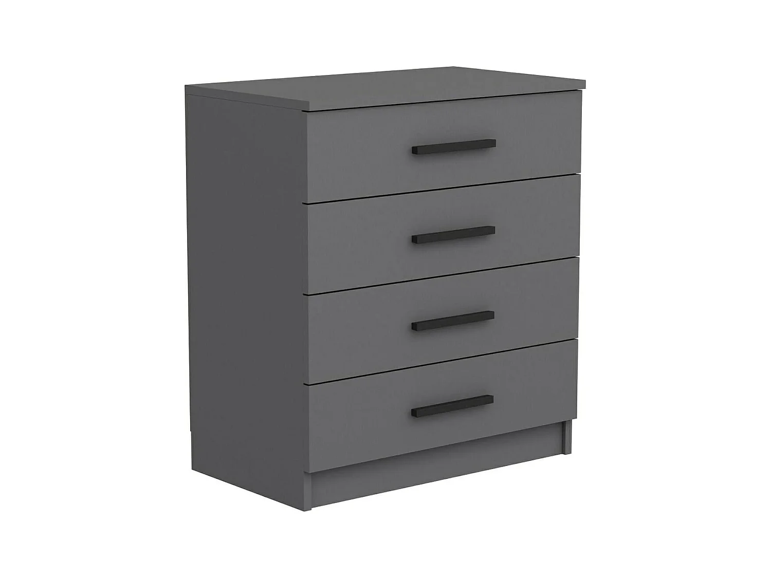 Commode Dfelle, Commode polyvalente, Commode de chambre, Meuble avec tiroirs, 70x79 h42 cm, Gris cendré