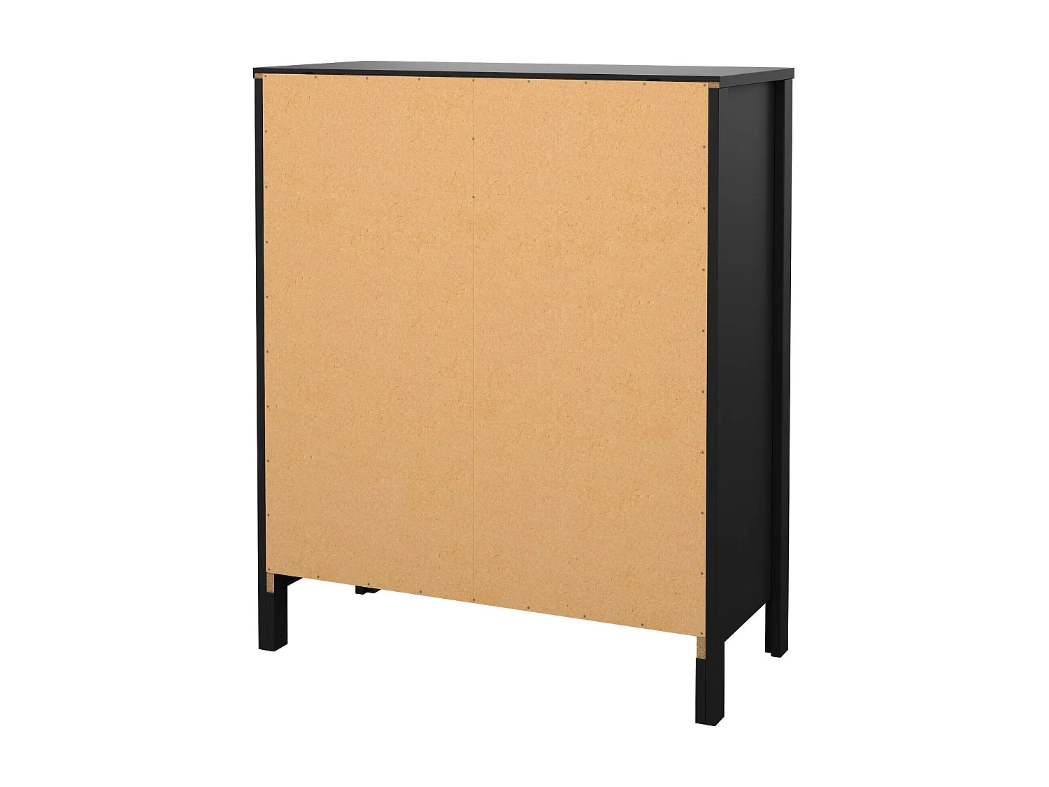 Drizzol ladekast, Multifunctionele ladekast, Slaapkamerladekast, Kast met lades, 82x38 h99 cm, Zwart