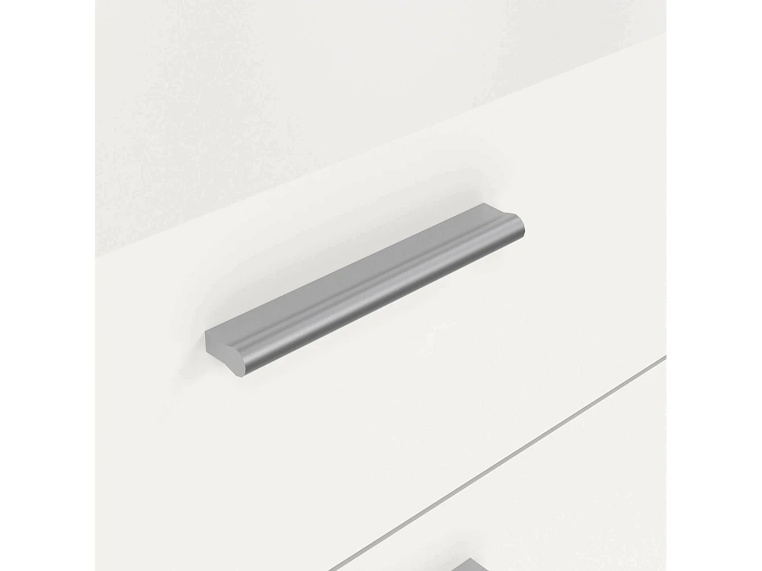 Commode Drondo, Commode polyvalente, Commode de chambre, Meuble avec tiroirs, 70x40 h82 cm, Blanc