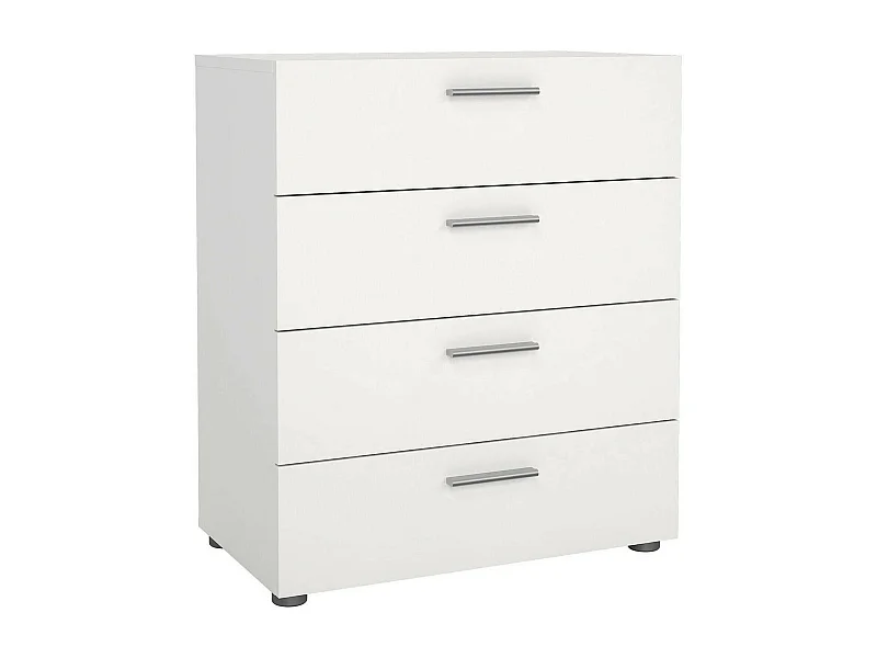 Cómoda Drondo, Cómoda multiusos, Cómoda de quarto, Armário com gavetas, 70x40 h82 cm, Branco