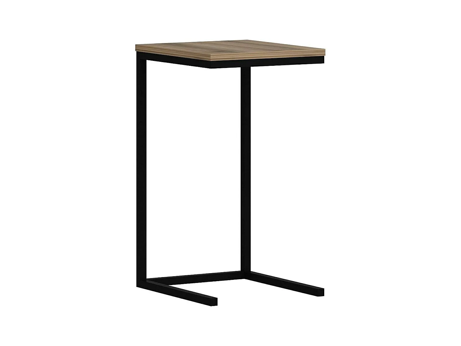 Table basse Dmarchionn, Table basse, Porte-revues pour canapé, Etagère de salon, 35x40 h65 cm, Noyer
