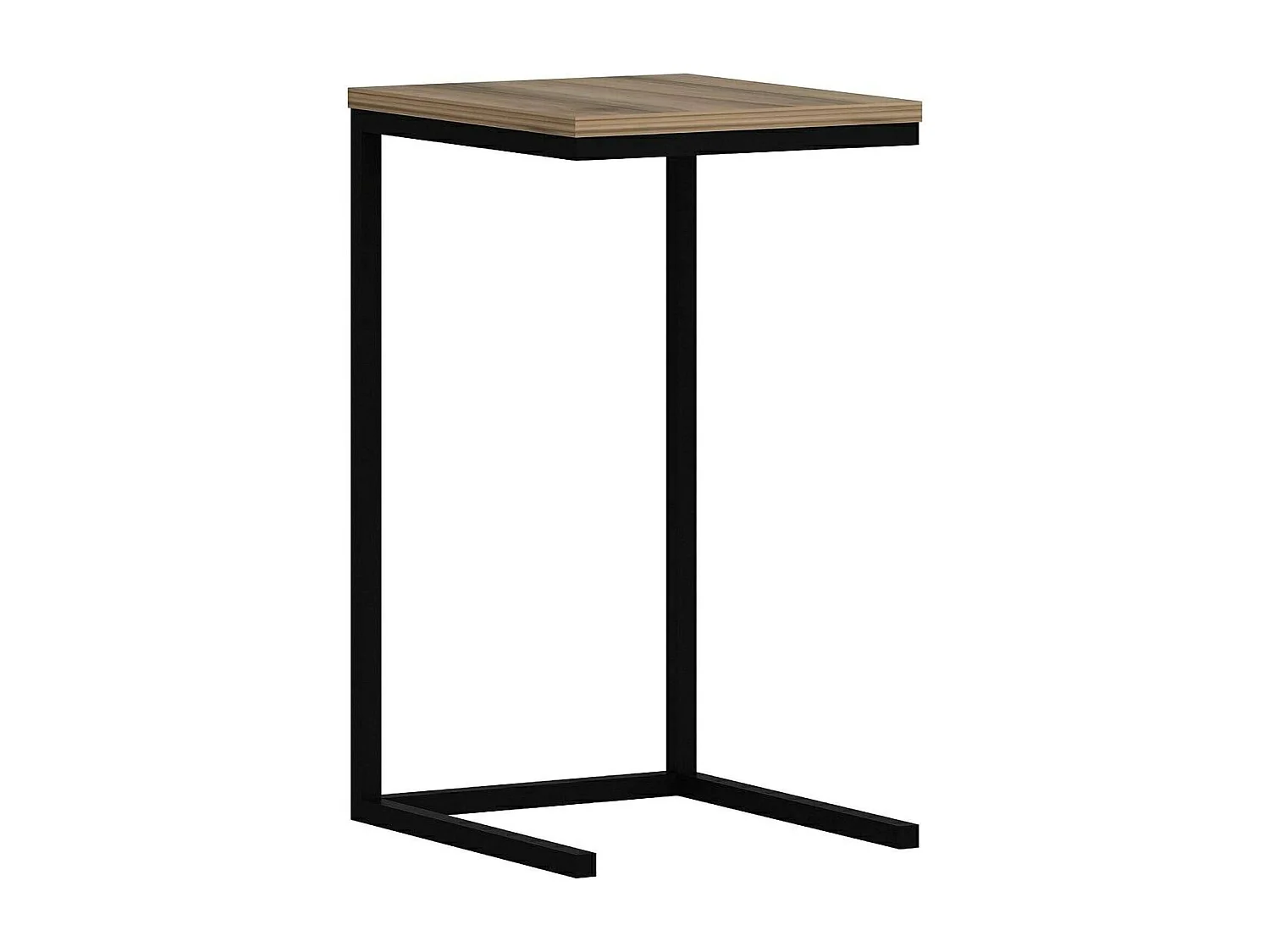 Table basse Dmarchionn, Table basse, Porte-revues pour canapé, Etagère de salon, 35x40 h65 cm, Noyer