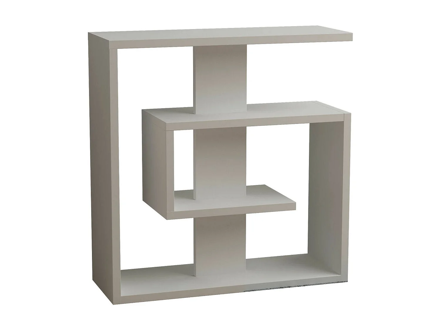 Mesa de centro Dpivatell, Mesa de centro baixa, Porta-revistas para sofá, Estante de sala, 55x20 h57 cm, Branco