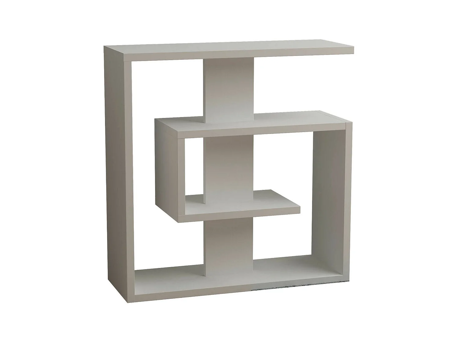 Table basse Dpivatell, Table basse, Porte-revues pour canapé, Etagère de salon, 55x20 h57 cm, Blanc