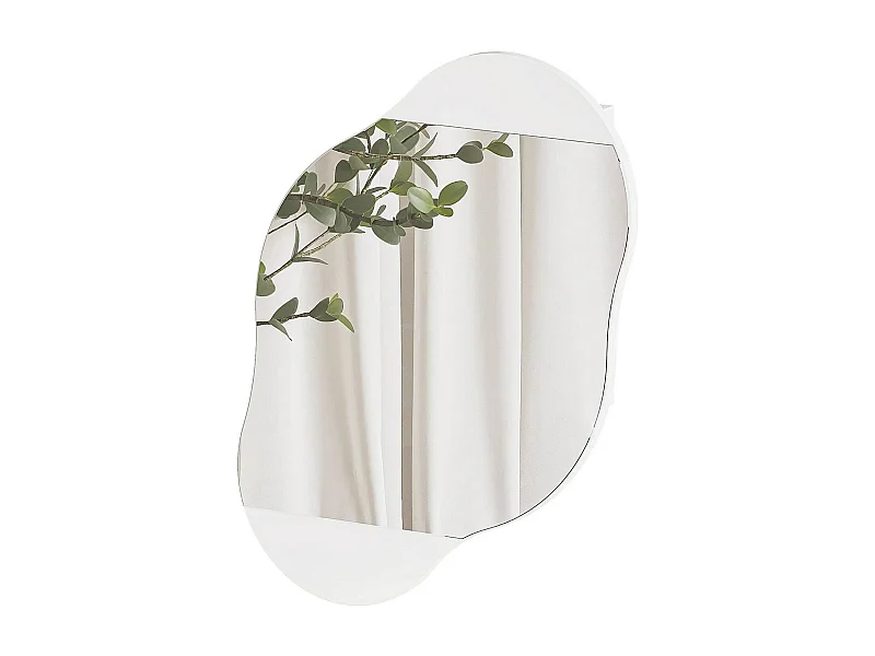 Dmontevag Spiegel, Spiegel, Wandinrichtingsartikel, Decoratie met spiegel, 60x13 h75 cm, Wit