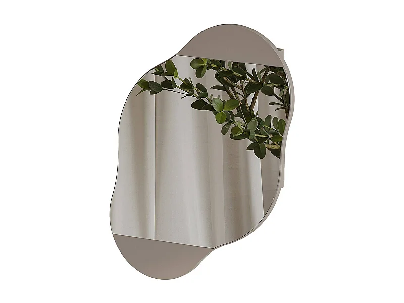 Dmontevag Spiegel, Spiegel, Wandinrichtingsartikel, Decoratie met spiegel, 60x13 h75 cm, Beige